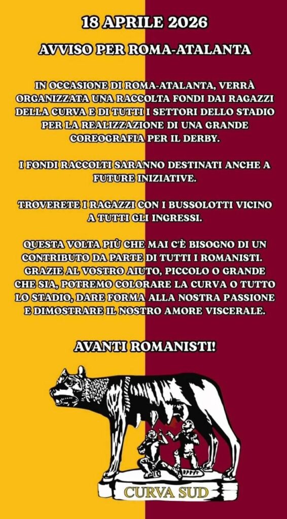 curva sud comunicato