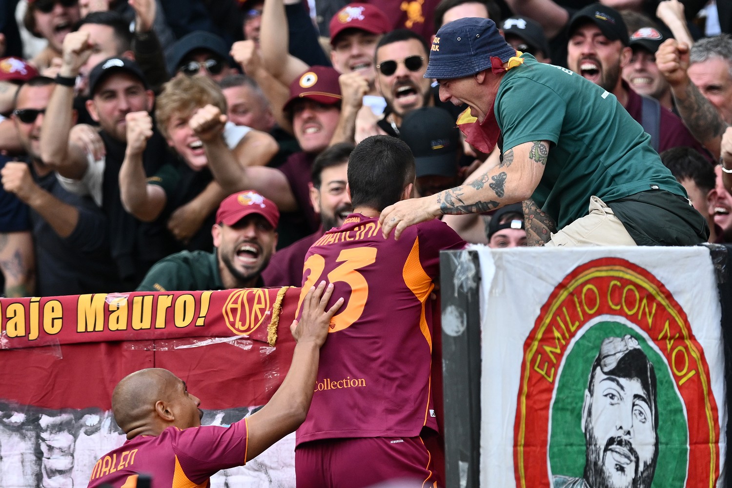 roma lazio 2-0 mancini