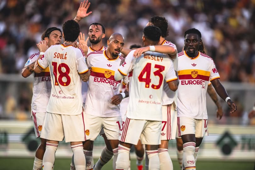 lecce roma 0-4 cronaca